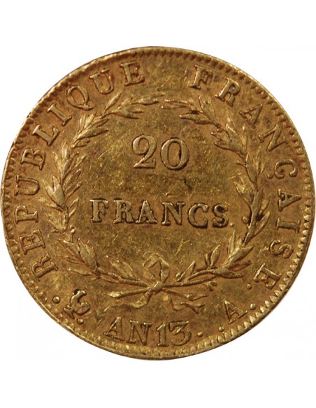 NAPOLEON Ier﻿ - 20 FRANCS OR AN 13 A PARIS﻿﻿﻿ "Calendrier révolutionnaire"