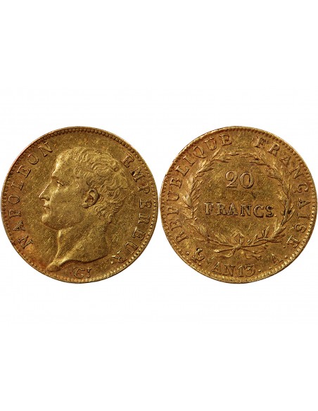 NAPOLEON Ier﻿ - 20 FRANCS OR AN 13 A PARIS﻿﻿﻿ "Calendrier révolutionnaire"