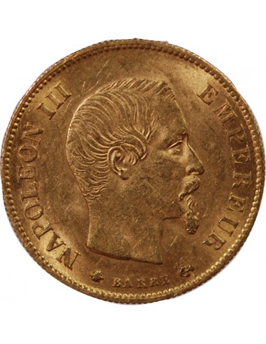 NAPOLEON III - 10 FRANCS OR 1860 BB STRASBOURG