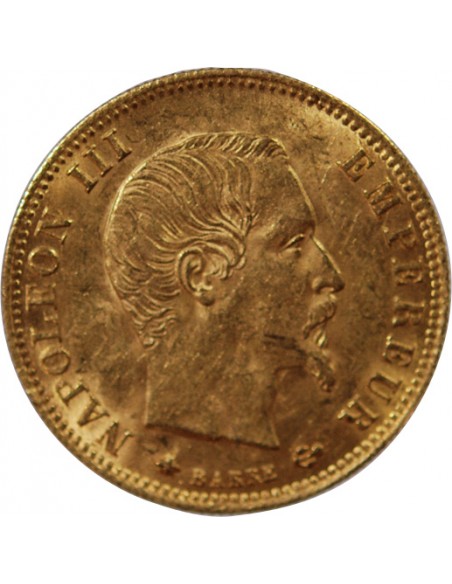 NAPOLEON III - 5 FRANCS OR 1859 BB STRASBOURG