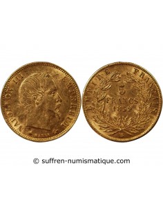 NAPOLEON III - 5 FRANCS OR 1859 BB STRASBOURG