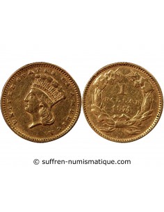 USA - 1 DOLLAR "Indian Head" 1874 PHILADELPHIE