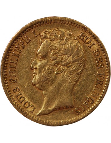 LOUIS PHILIPPE﻿ Ier - 20 FRANCS OR 1831 A PARIS "Tête Nue Tranche en Relief"﻿