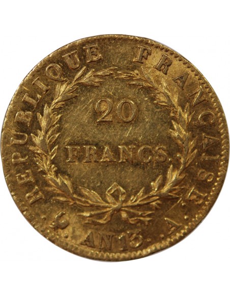NAPOLEON Ier﻿ - 20 FRANCS OR AN 13 A PARIS﻿﻿﻿ "Calendrier révolutionnaire"