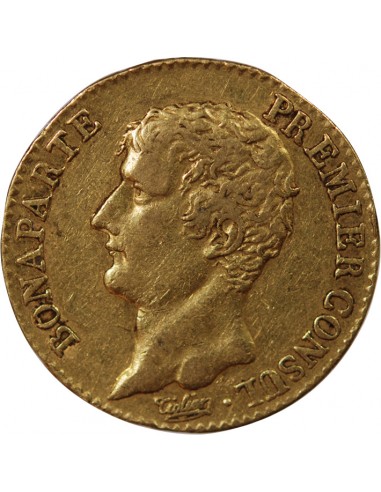 BONAPARTE 1er CONSUL - 20 FRANCS OR AN 12 A PARIS