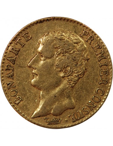 BONAPARTE 1er CONSUL - 20 FRANCS OR AN 12 A PARIS