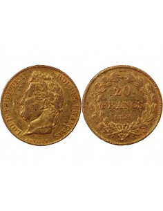 LOUIS PHILIPPE﻿ Ier - 20 FRANCS OR 1839 A PARIS﻿ 2