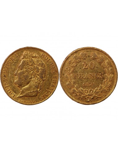 LOUIS PHILIPPE﻿ Ier - 20 FRANCS OR 1839 A PARIS﻿