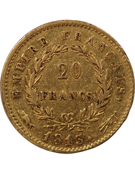 NAPOLEON Ier - 20 FRANCS OR 1813 UTRECHT