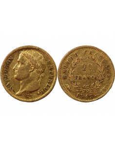 NAPOLEON Ier - 20 FRANCS OR 1813 UTRECHT 2