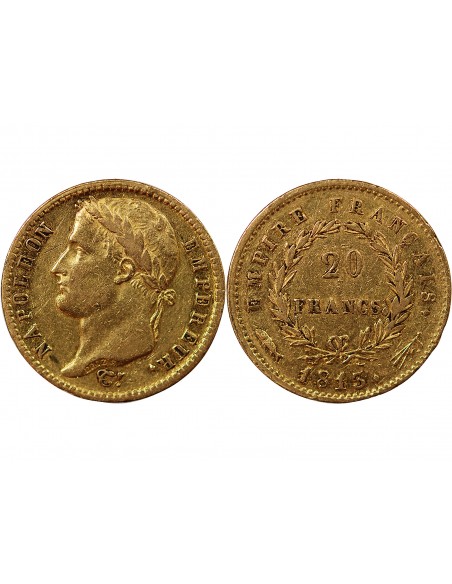NAPOLEON Ier - 20 FRANCS OR 1813 UTRECHT