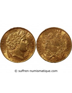 CERES ﻿- 20 FRANCS OR 1851 A PARIS﻿