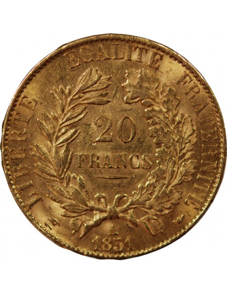CERES ﻿- 20 FRANCS OR 1851 A PARIS﻿