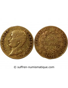 BONAPARTE 1er CONSUL - 20 FRANCS OR AN 12 A PARIS