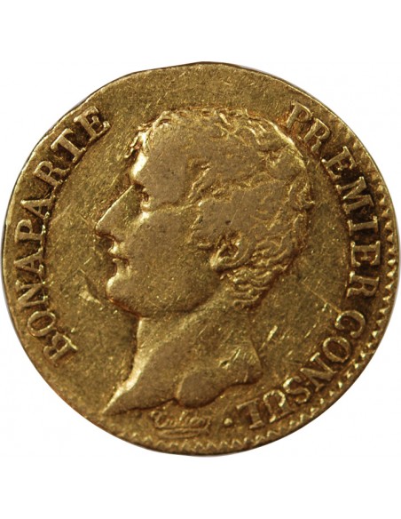 BONAPARTE 1er CONSUL - 20 FRANCS OR AN 12 A PARIS