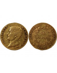 BONAPARTE 1er CONSUL - 20 FRANCS OR AN 12 A PARIS 2