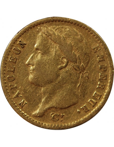 NAPOLEON Ier - 20 FRANCS OR 1812 W LILLE