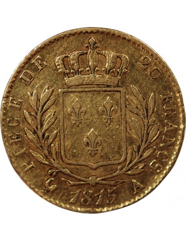 LOUIS XVIII - 20 FRANCS OR 1815 A PARIS