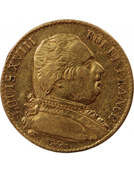 LOUIS XVIII - 20 FRANCS OR 1815 A PARIS