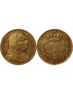 LOUIS XVIII - 20 FRANCS OR 1815 A PARIS 2