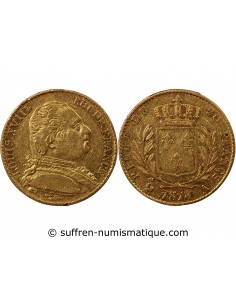 LOUIS XVIII - 20 FRANCS OR 1814 A PARIS