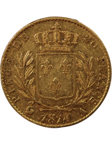 LOUIS XVIII - 20 FRANCS OR 1814 A PARIS