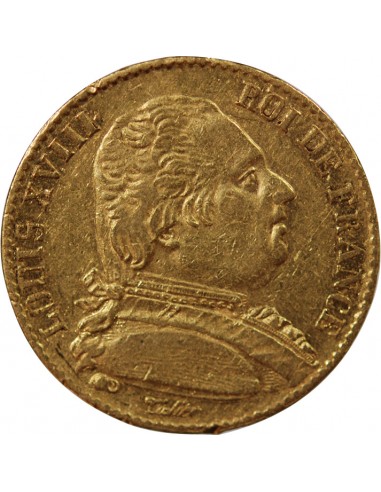LOUIS XVIII - 20 FRANCS OR 1814 A PARIS