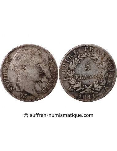 NAPOLEON Ier - 5 FRANCS 1811 A PARIS