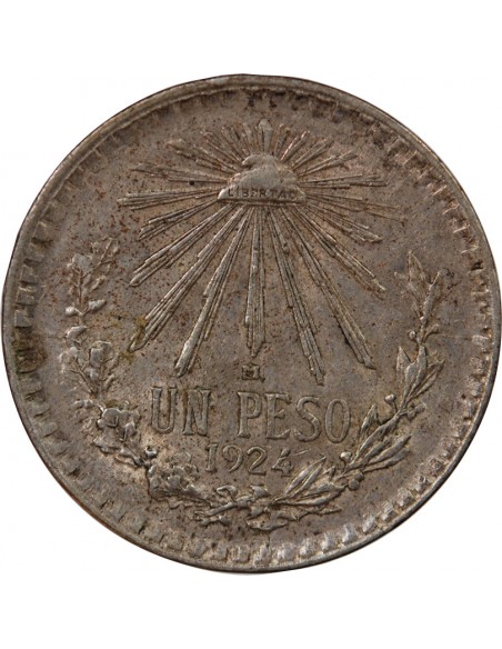 MEXIQUE - 1 PESO ARGENT 1924