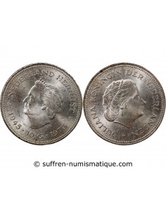 PAYS-BAS, JULIANA - 10 GULDEN ARGENT 1970