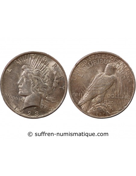 USA - PEACE DOLLAR ARGENT 1923 PHILADELPHIE