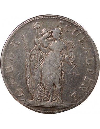 ITALIE, GAULE SUBALPINE - 5 FRANCS ARGENT L'AN 10 TURIN﻿