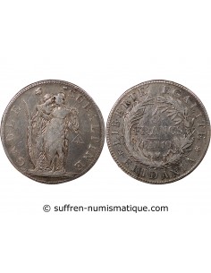 ITALIE, GAULE SUBALPINE - 5 FRANCS ARGENT L'AN 10 TURIN﻿