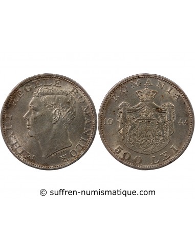 ROUMANIE, MIHAI Ier - 500 LEI ARGENT 1944