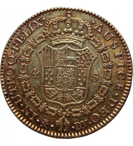 ESPAGNE - CHARLES III 4 ESCUDOS 1786 MADRID﻿