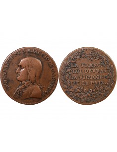 DIRECTOIRE, BONAPARTE - JETON CUIVRE AN 6 2