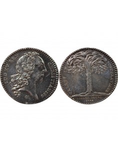 TRESOR ROYAL, LOUIS XV - JETON ARGENT 1744 2