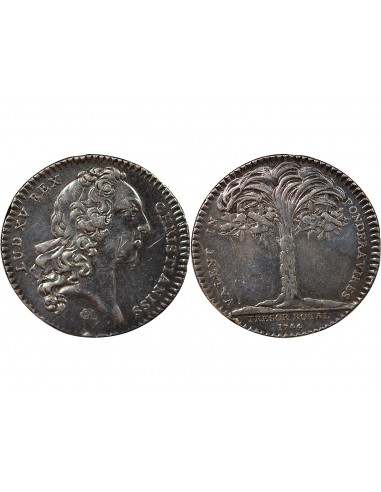 TRESOR ROYAL, LOUIS XV - JETON ARGENT 1744
