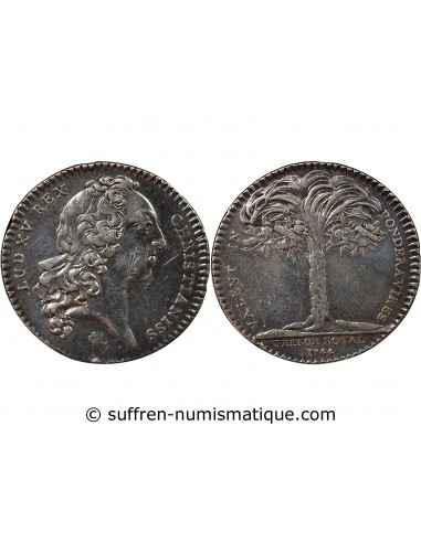 TRESOR ROYAL, LOUIS XV - JETON ARGENT 1744