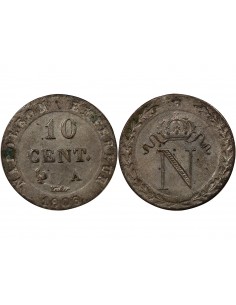 NAPOLEON Ier﻿ - 10 CENTIMES 1808 A PARIS 2