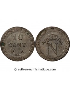 NAPOLEON Ier﻿ - 10 CENTIMES 1808 A PARIS