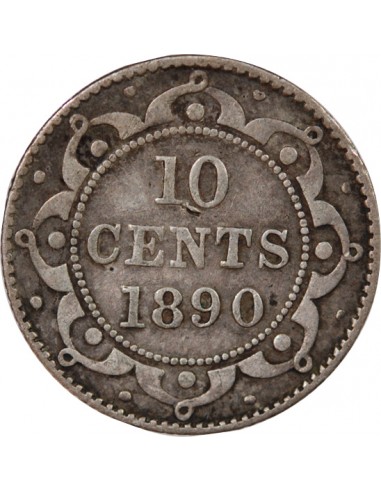 TERRE-NEUVE, VICTORIA - 10 CENTS 1890