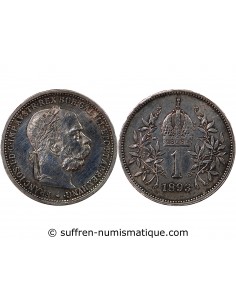 AUTRICHE, FRANÇOIS-JOSEPH Ier - 1 CORONA ARGENT 1893