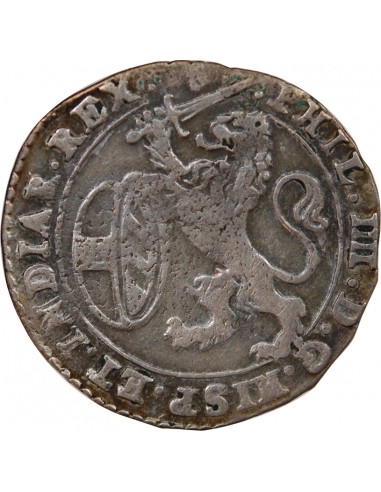 PAYS-BAS ESPAGNOLS, DUCHÉ DE BRABANT, PHILIPPE IV - ESCALIN AU LION 1639