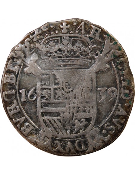 PAYS-BAS ESPAGNOLS, DUCHÉ DE BRABANT, PHILIPPE IV - ESCALIN AU LION 1639