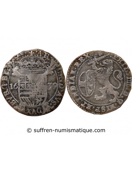 PAYS-BAS ESPAGNOLS, DUCHÉ DE BRABANT, PHILIPPE IV - ESCALIN AU LION 1639
