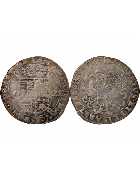 PAYS-BAS ESPAGNOLS, SEIGNEURIE DE TOURNAI, ALBERT ET ISABELLE - ESCALIN AU PAON 1621