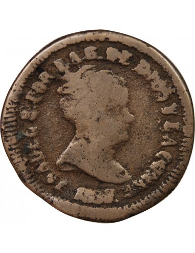 ESPAGNE, ISABELLE II - 8 MARAVEDIS 1837 PP PAMPELUNE