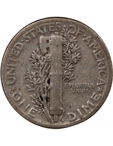 USA - 10 CENTS ARGENT "Mercury Dime" 1941 PHILADELPHIE