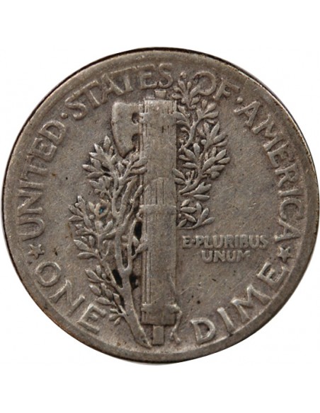 USA - 10 CENTS ARGENT "Mercury Dime" 1941 PHILADELPHIE